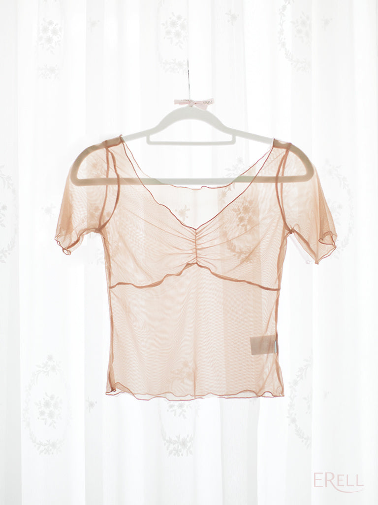 Natalie Mesh top (4c)