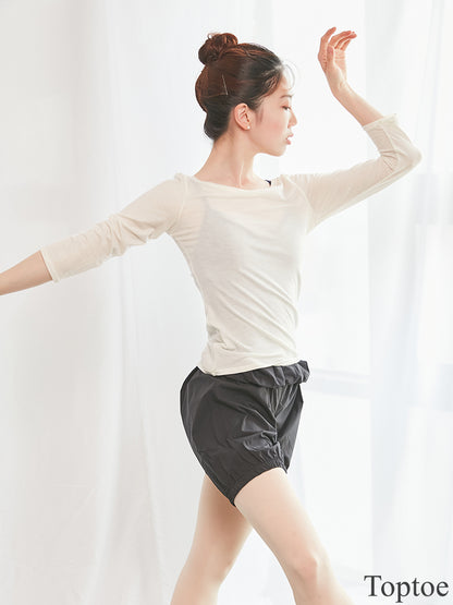 Steam warm up short pants(6c)