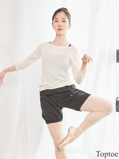 Steam warm up short pants(6c)